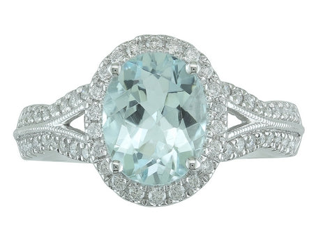 14KW London Blue Topaz Dia Dia-RE3227