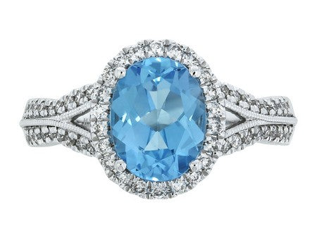 14KW London Blue Topaz Dia Dia-RE3227