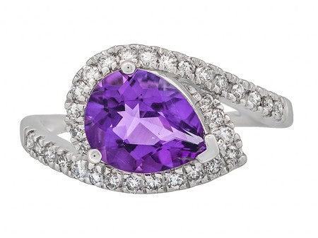 14KP Amethyst Dia Dia-RE3381