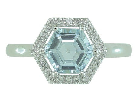 14KW London Blue Topaz Dia Dia-RE3921