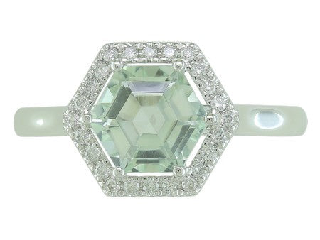 14KW London Blue Topaz Dia Dia-RE3921