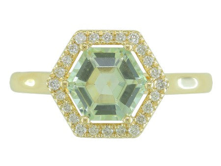 14KW London Blue Topaz Dia Dia-RE3921