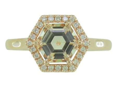 14KW London Blue Topaz Dia Dia-RE3921