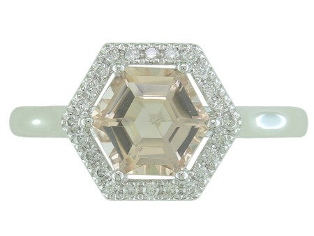 14KW London Blue Topaz Dia Dia-RE3921