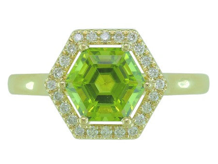 14KW London Blue Topaz Dia Dia-RE3921