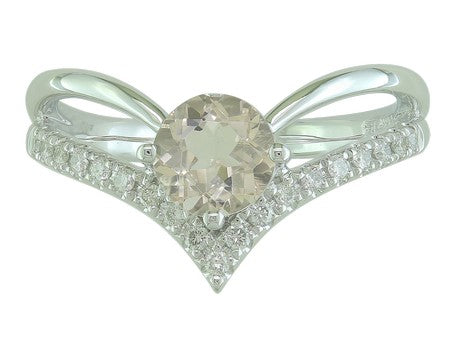 14KY Morganite Dia Dia-RG4099