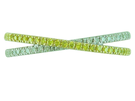 14KTT Fancy Yellow Diamond Dia Dia-RG6019