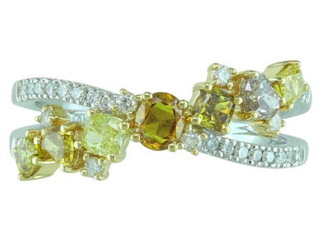 14KTT Natural Fancy Color Diamond Dia Dia-RG6234