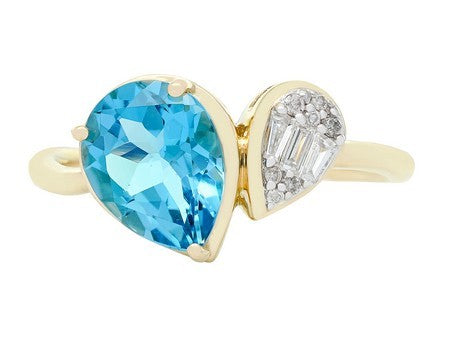 14KY+W B-Topaz Dia Dia-RG6268