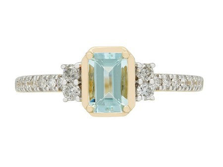 14KY Aquamarine Dia Dia-RG6269