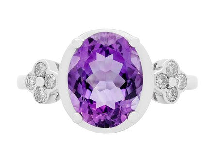 14KY London Blue Topaz Dia Dia-RG6274