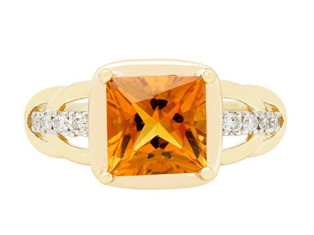14KY+W Citrine Dia Dia-RG6278