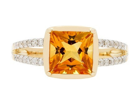 14KY+W Citrine Dia Dia-RG6279