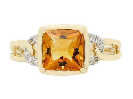 14KY+W Citrine Dia Dia-RG6280
