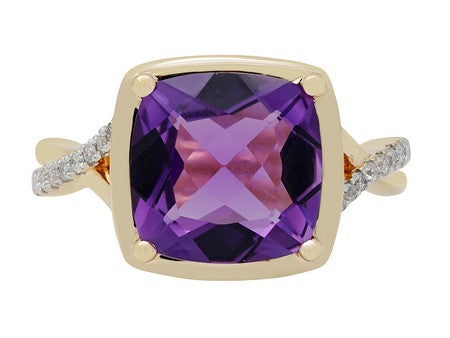 14KY+W Amethyst Dia Dia-RG6286