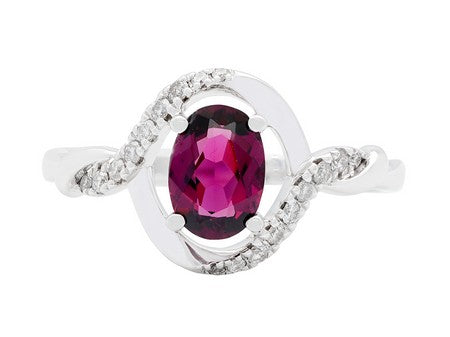 14KY+W Rhodolite Garnet Dia Dia-RG6292