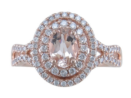 14KP Morganite Dia Dia-S08336