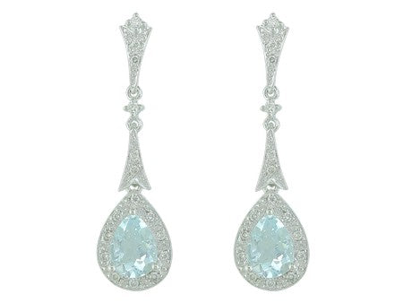 14KW Aquamarine Dia Dia-E05036