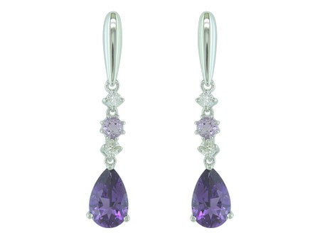 14KW Amethyst Pink Amethyst Dia-E07029