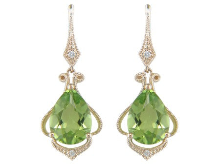 14KY London Blue Topaz Dia Dia-E08292