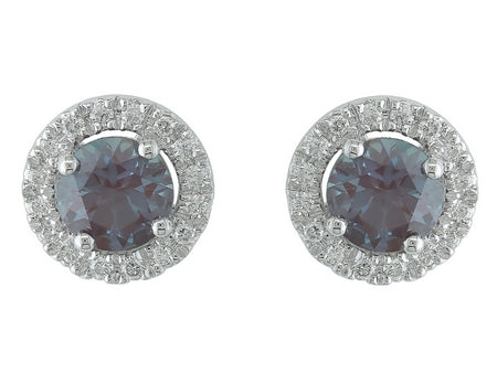 14KY Green Amethyst Dia Dia-E09321