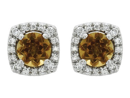 14KY Citrine Dia Dia-E09322