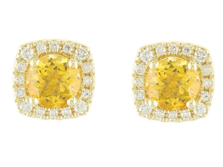 14KY Citrine Dia Dia-E09322