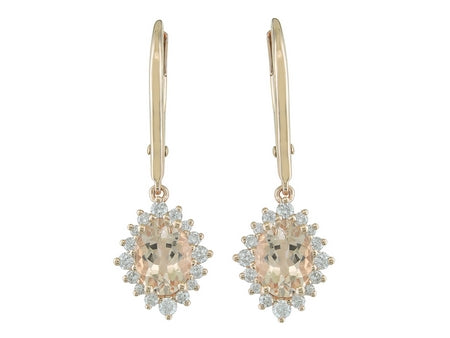 14KP Morganite Dia Dia-E10341