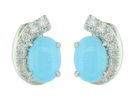 14KW Turquoise Dia Dia-E10375