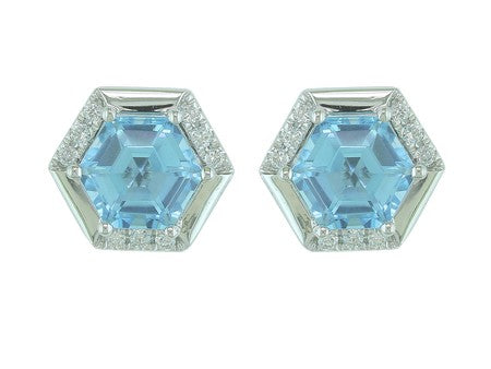 14KY+W Black Agate Dia Dia-E10744