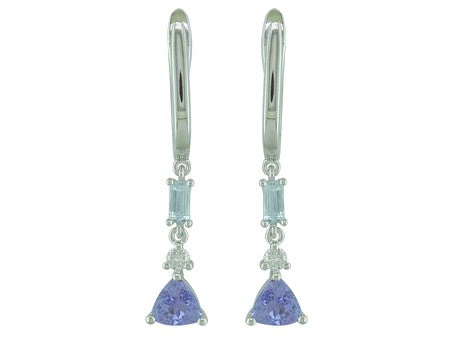 14KW Tanzanite Sky Blue Topaz Dia-E10789