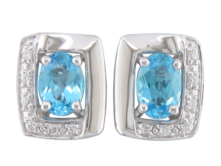 14KY London Blue Topaz Dia Dia-EE1213