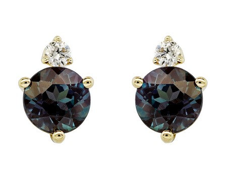 14KY Created Alexandrite Dia Dia-EE2204