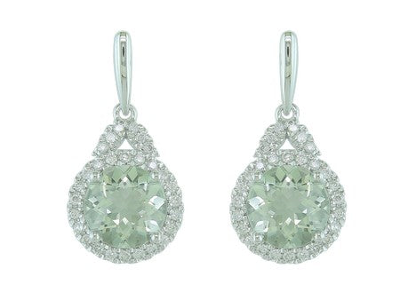 14KW Green Amethyst Dia Dia-EE3890