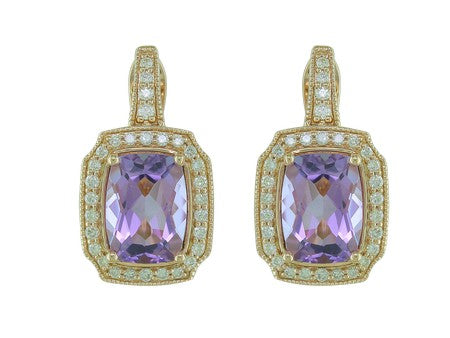 14KP Pink Amethyst Dia Dia-EE3892