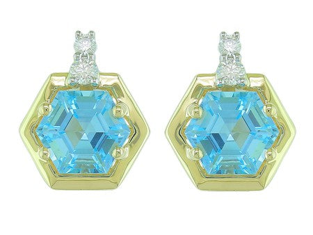 14KW Created Alexandrite Dia Dia-EE3926