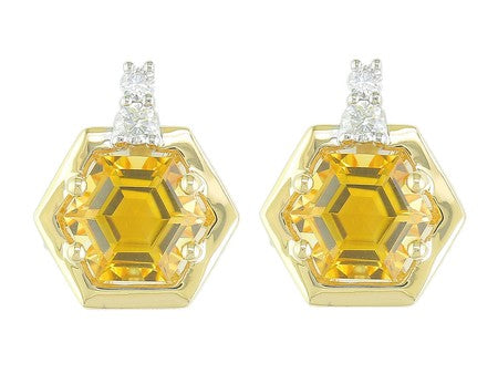 14KW Created Alexandrite Dia Dia-EE3926