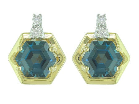 14KW Created Alexandrite Dia Dia-EE3926