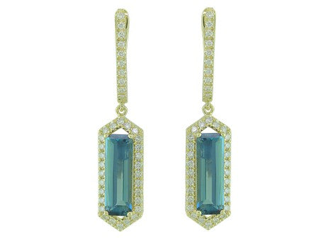 14KY London Blue Topaz Dia Dia-EE3993