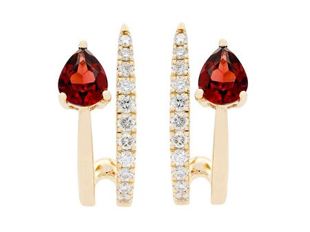 14KY Garnet Dia Dia-EG3277