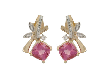 14KY+W Pink Tourmaline Dia Dia-EG4152