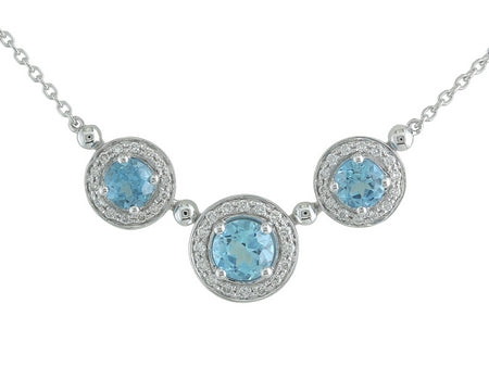 14KW London Blue Topaz Dia Dia-N02340