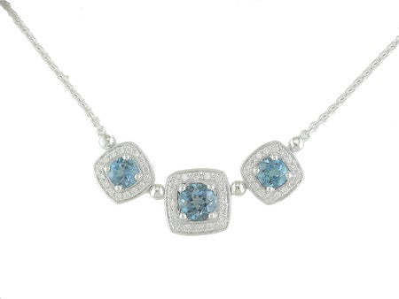 14KY London Blue Topaz Dia Dia-N02341