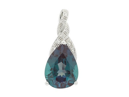14KY London Blue Topaz Dia Dia-P05981