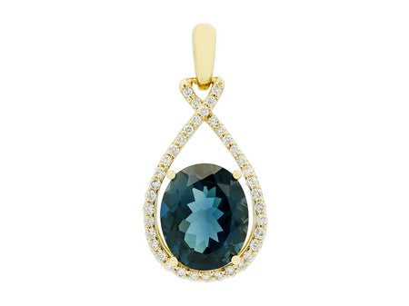 14KW Amethyst Dia Dia-P10100