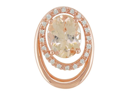 14KY London Blue Topaz Dia Dia-P10150