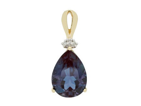 14KY+W London Blue Topaz Dia Dia-P11472
