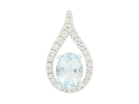 14KW Aquamarine Dia Dia-P20319