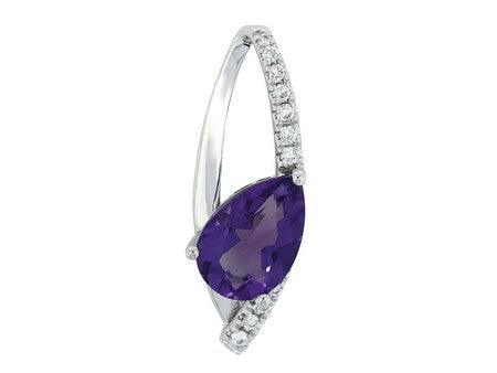 14KY+W Amethyst Dia Dia-P20371