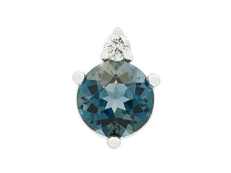 14KW Created Alexandrite Dia Dia-P20971